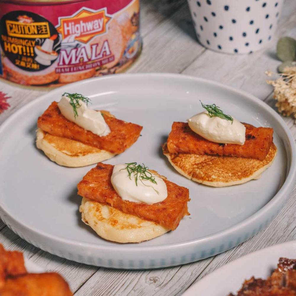 Potato Crepe with Luncheon Meat, Creme Fraiche, and Dill – Price Club Singapore