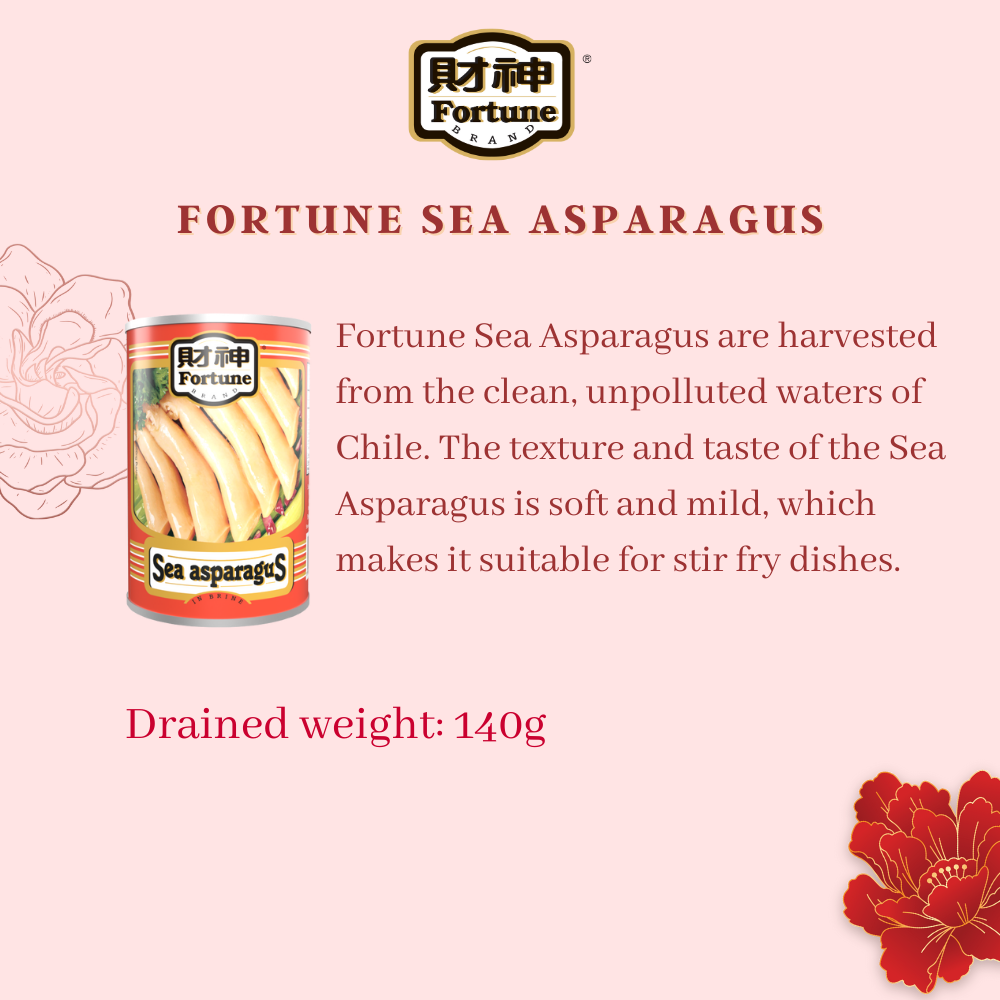 Plentiful Blessings 年年有余 - Fortune Mini Abalone 425g (20P, DW: 180g) x 2 + Sea Asparagus 425g x 1