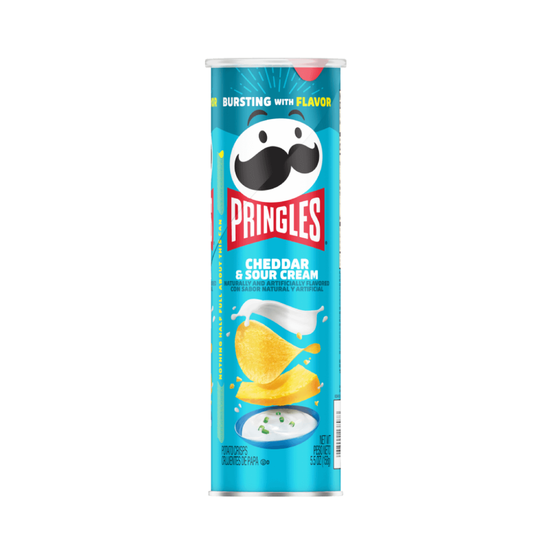 Pringles Potato Crisp Chips 158g (Cheddar & Sour Cream)