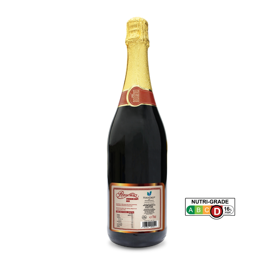 Royal Select Red Grape Sparkling Juice 750ml (Carton of 12 Bottles)