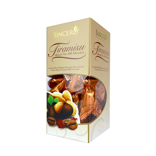 Sincero Tiramisu Almond Milk Chocolate (Tower Box) 180g