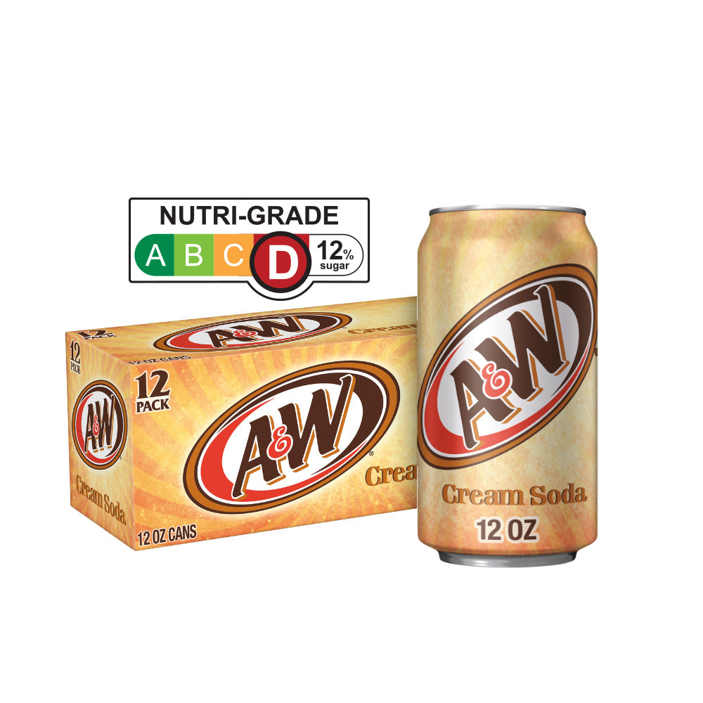A&W Cream Soda 12oz x 12 (Pre-order, Ship after 16 Jan 2026)