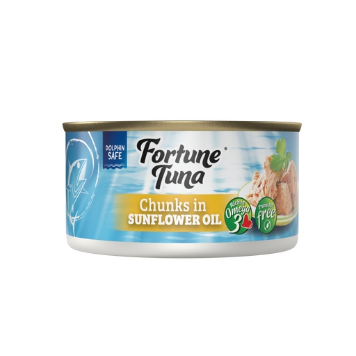 Fortune Tuna Chunks in Sunflower Oil 185g