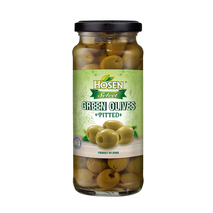 Hosen Select Pitted Green Olives 345g