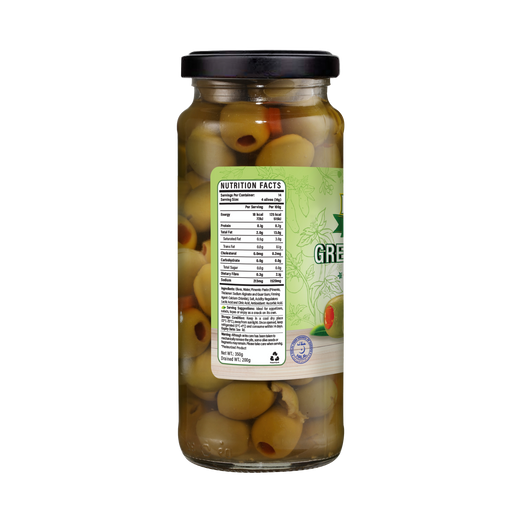 Hosen Select Pimento Green Olives 350g