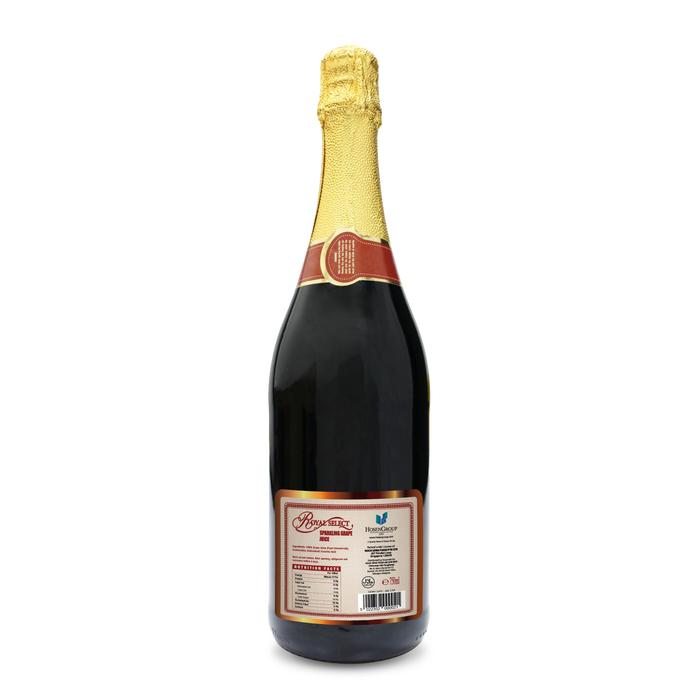 Royal Select Red Grape Sparkling Juice 750ml [Carton of 12 Bottles]