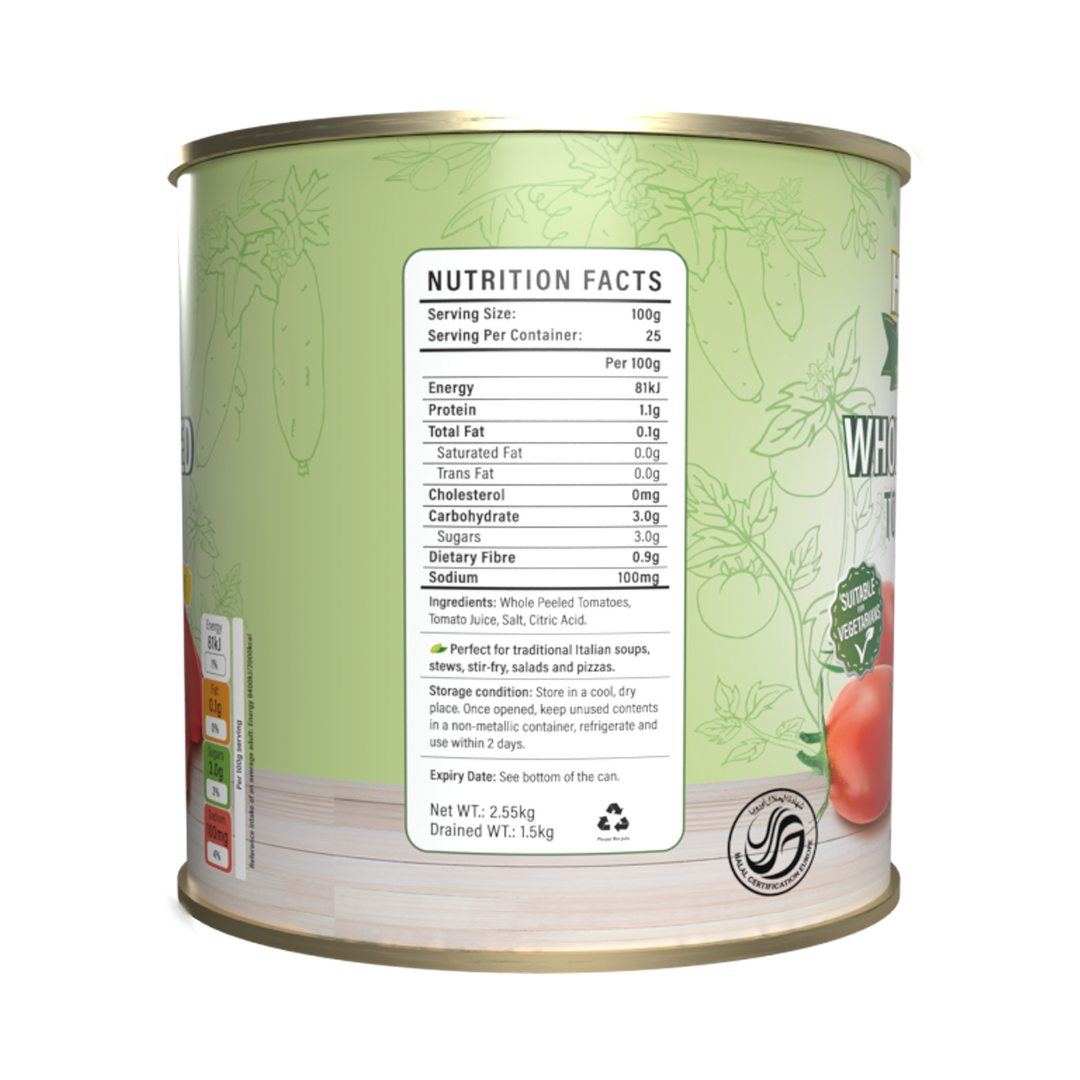 Hosen Select Whole Peeled Tomato (Pelati) 2.55kg