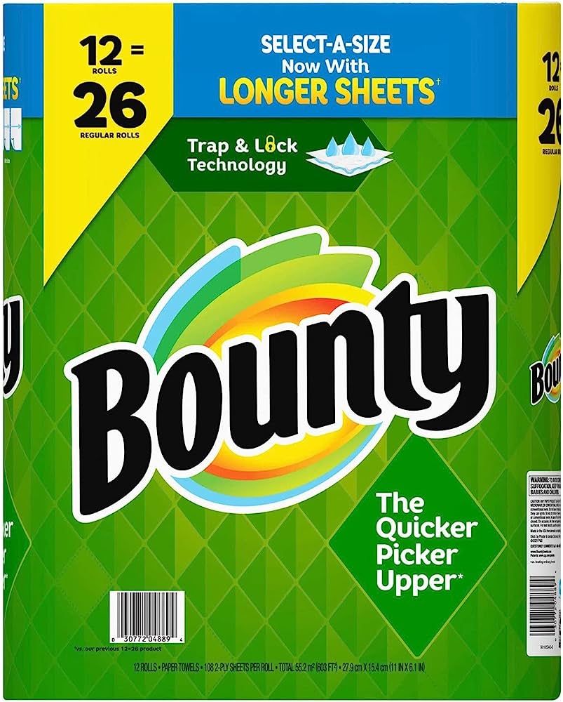 Bounty Paper Towels Select-A-Size