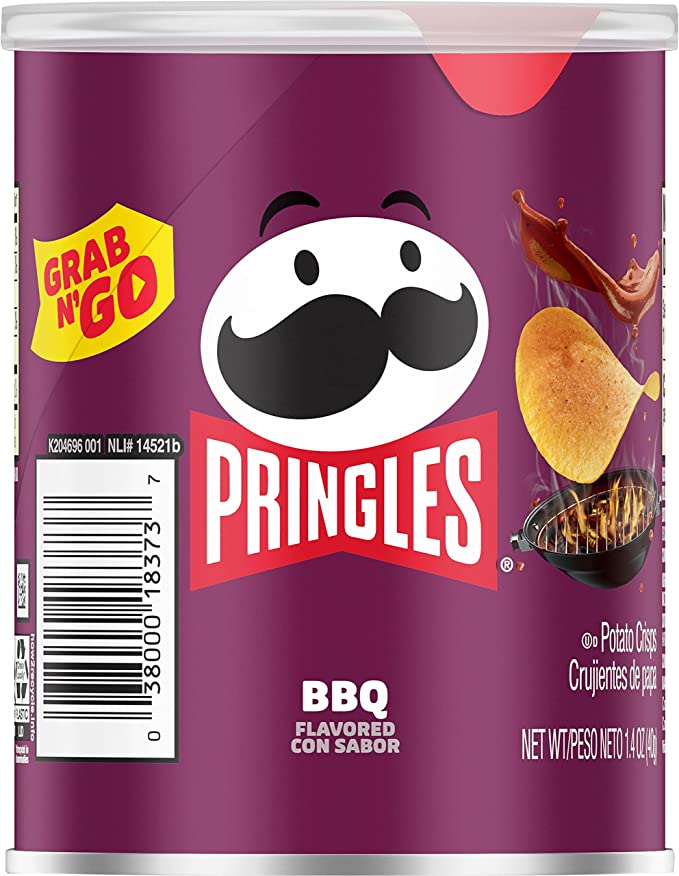 USA Pringles Potato Crisp Chips BBQ 40g x 12