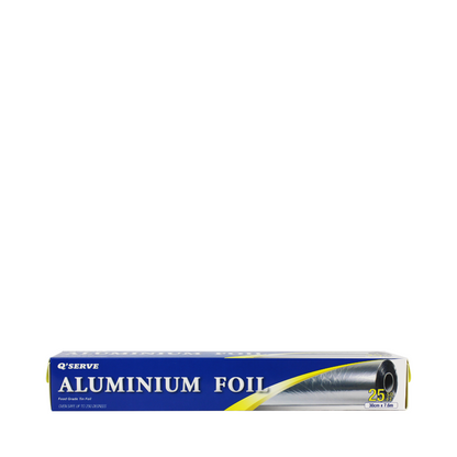 Q'Serve Aluminium Foil 30cm x 7.6m (25 sq ft) | OVEN SAFE