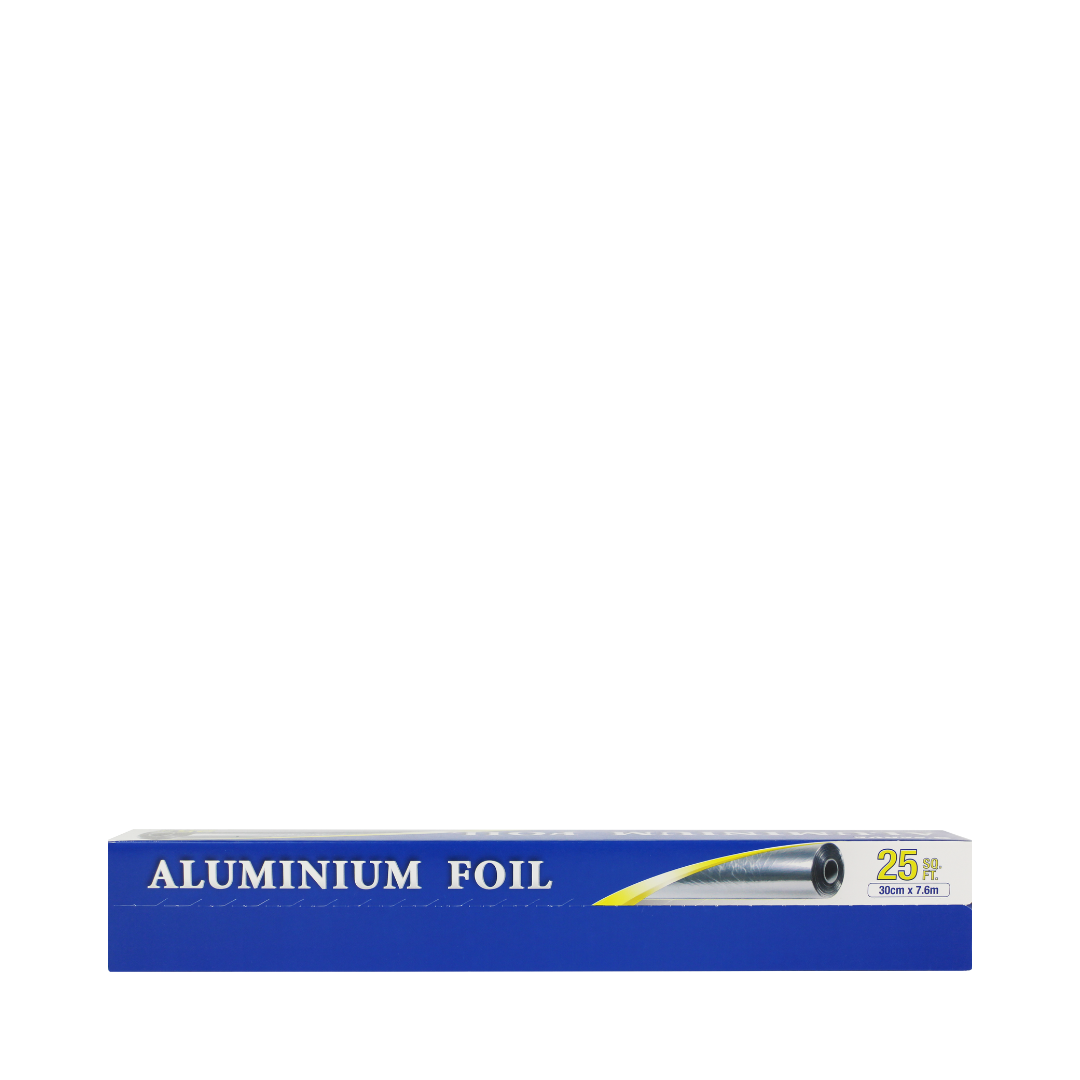 Q'Serve Aluminium Foil 30cm x 7.6m (25 sq ft) | OVEN SAFE