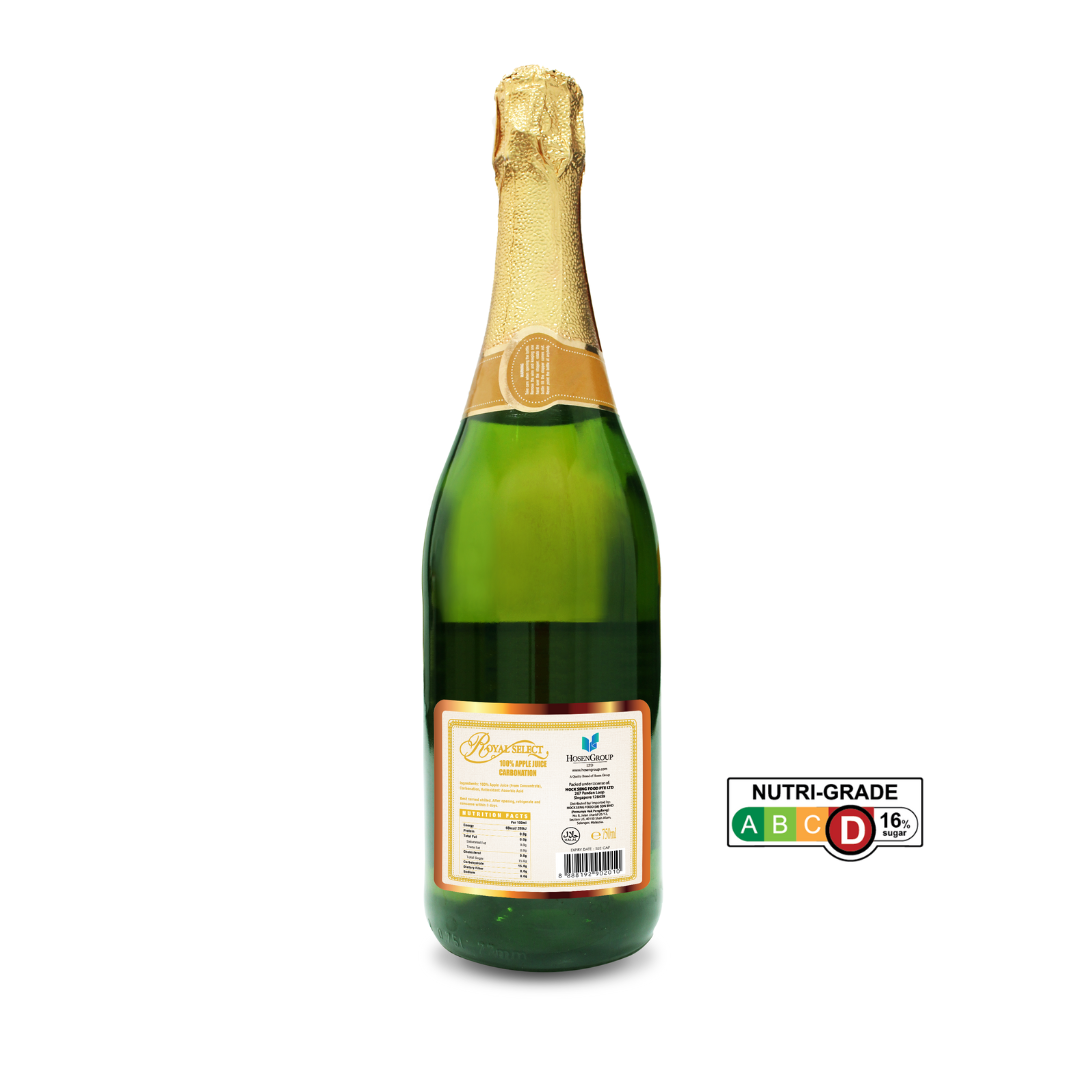 Royal Select Apple Sparkling Juice 750ml (Carton of 12 Bottles)