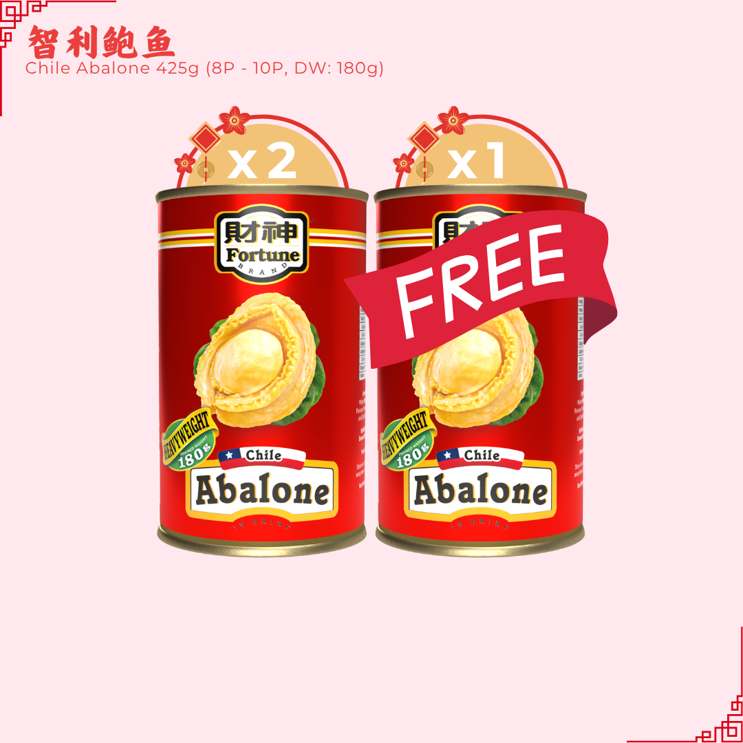 [Buy 2 Free 1] Fortune Chile Abalone 425g (8P - 10P, DW: 180g)