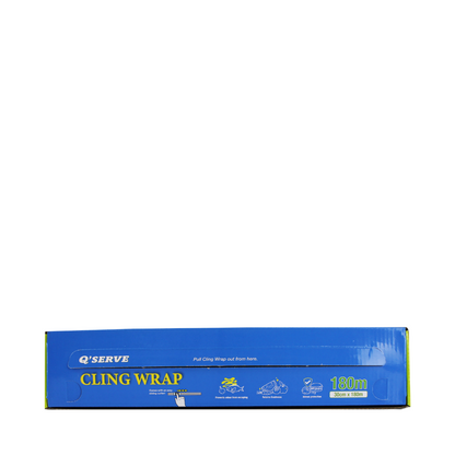 Q'Serve Cling Wrap 30cm x 180m (with Cutter) - MICROWAVE SAFE