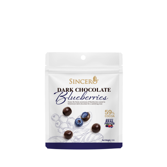 Sincero Dark Chocolate Coated Blueberries 120g