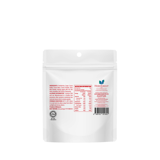 Sincero Dark Chocolate Coated Cranberries 120g