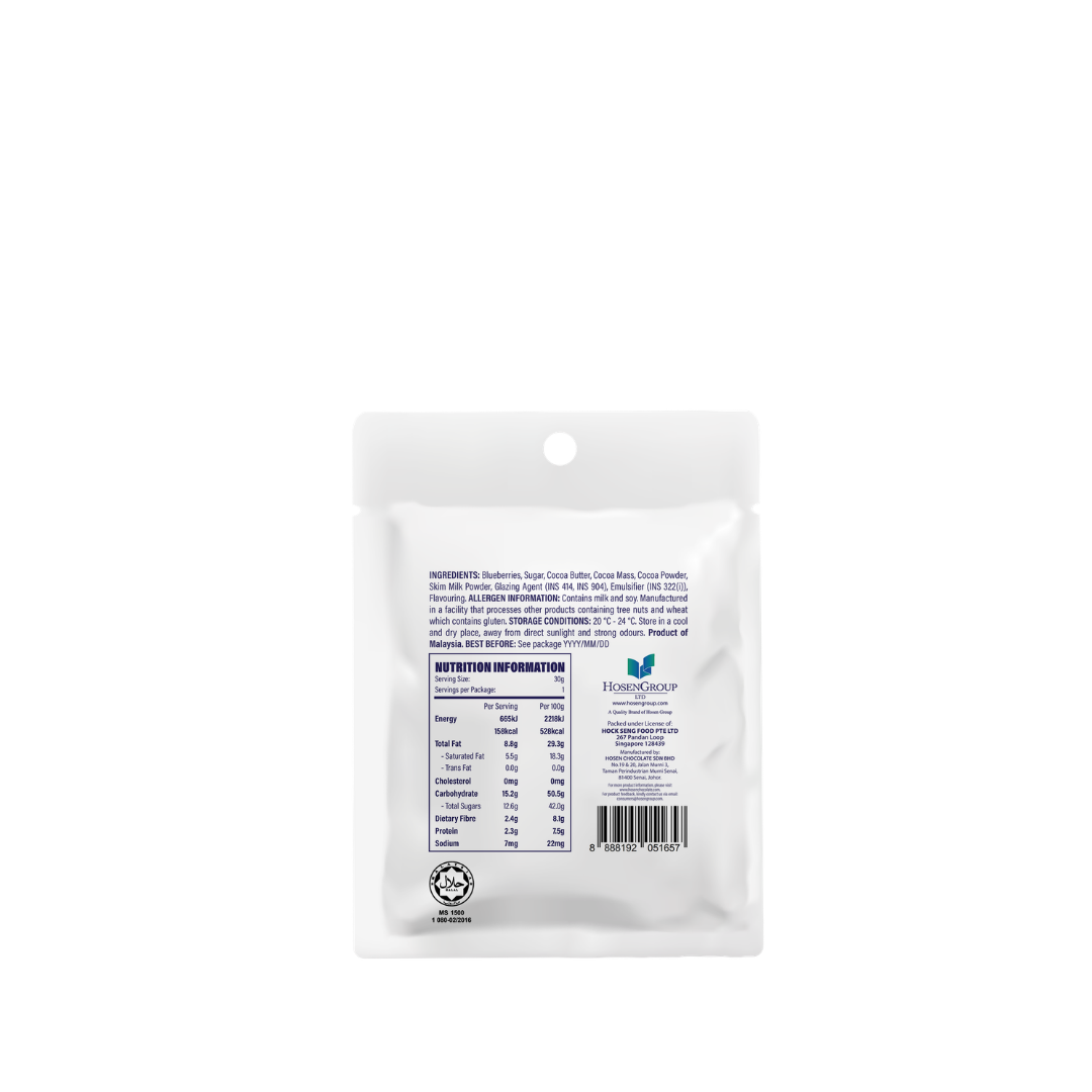 Sincero Dark Chocolate Coated Blueberries 30g