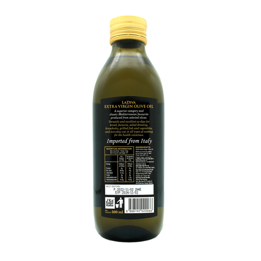 LaDiva Extra Virgin Olive Oil 500ml (Exp: July 2026)