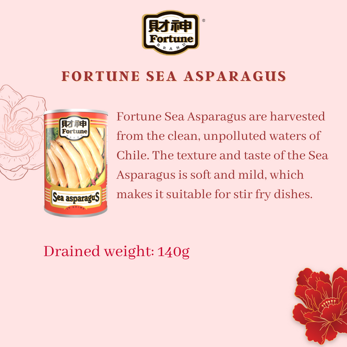 [CNY] Ocean Treasures 三珍海味 - Fortune Baby Abalone 425g (8P, DW: 180g) x 1 + Sea Asparagus 425g x 1 + Razor Clams 425g x 1