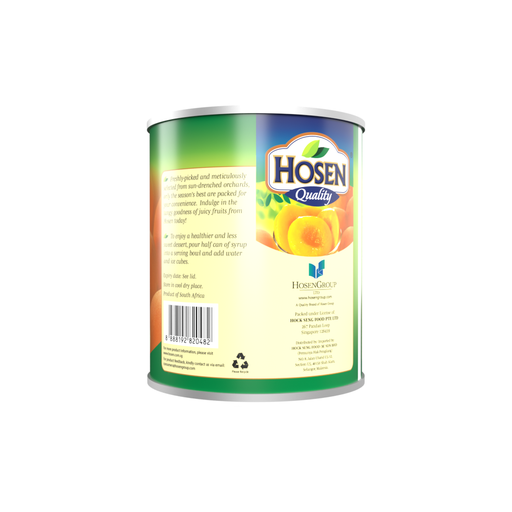 Hosen Peach Halves in Syrup 825g (Exp: 01/2027)