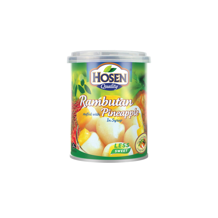 Hosen Rambutan stuffed with Pineapple in Syrup 234g (Exp: June 2027)