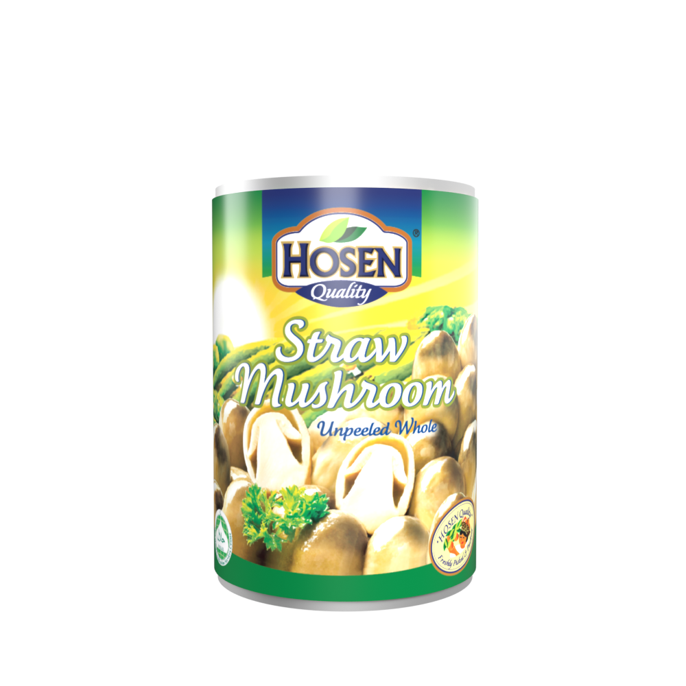 Hosen Straw Mushroom (Unpeel Whole) 425g (Exp: 07/2027)