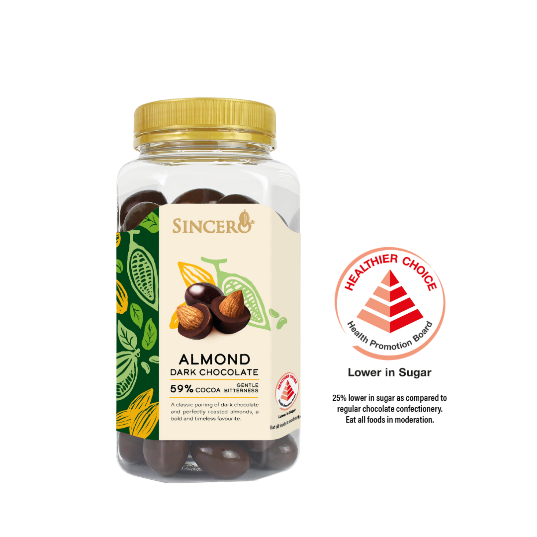 Sincero Dark Chocolate Almond (BOT) 380g