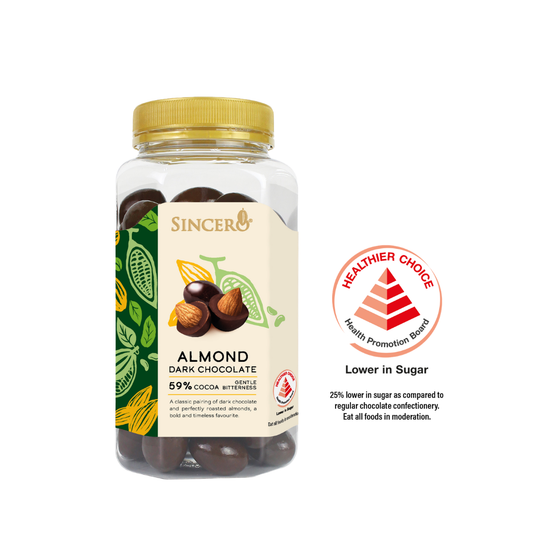 Sincero Dark Chocolate Almond (BOT) 380g