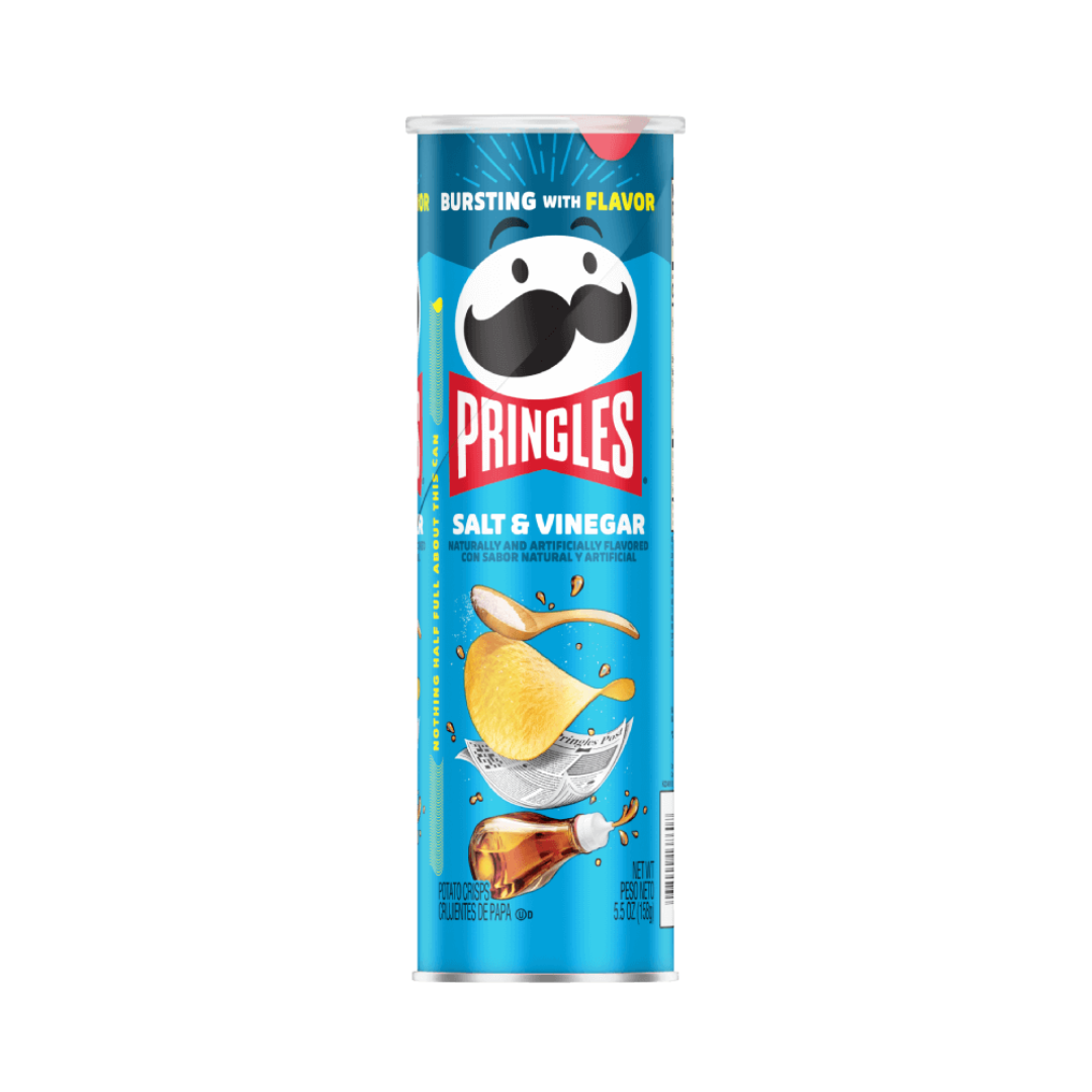 Pringles Potato Crisp Chips 158g (Salt and Vinegar)
