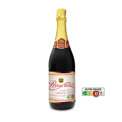 Royal Select Red Grape Sparkling Juice 750ml (Carton of 12 Bottles)