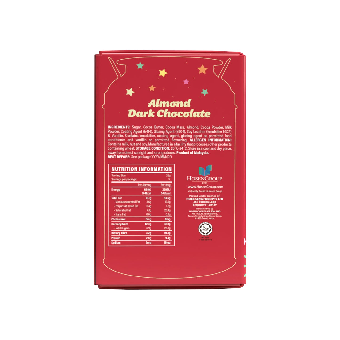 Sincero Dark Chocolate Festive Milk Tin 150g x 2