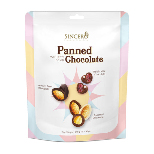 Sincero Panned Chocolate Variety Pack 6's x 35g