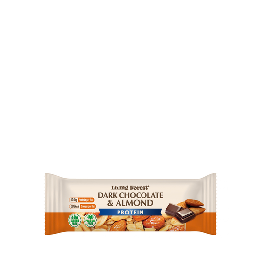 Living Forest Dark Chocolate & Almond Bar 40g