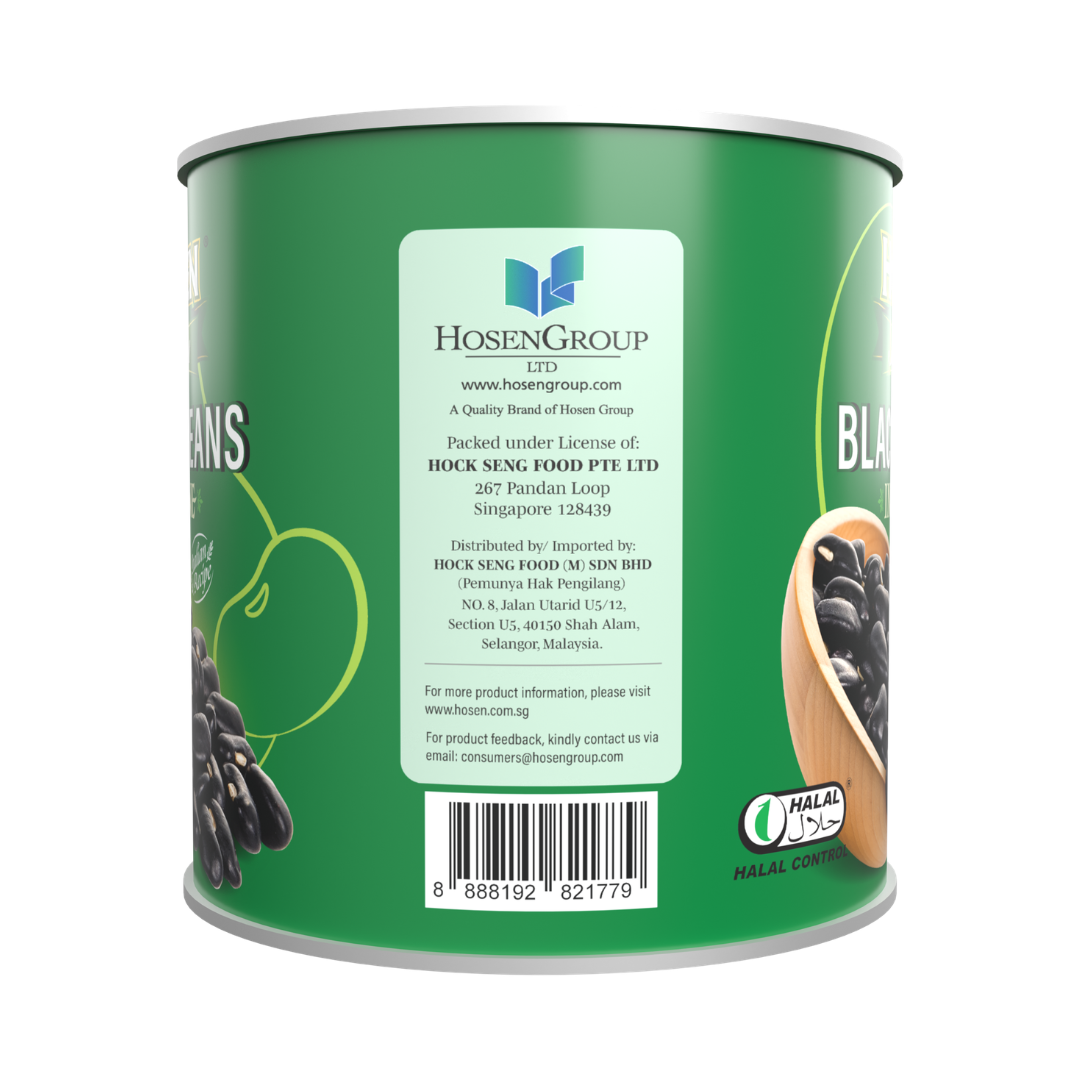 Hosen Select Black Beans in Brine (Italy) 2.5kg