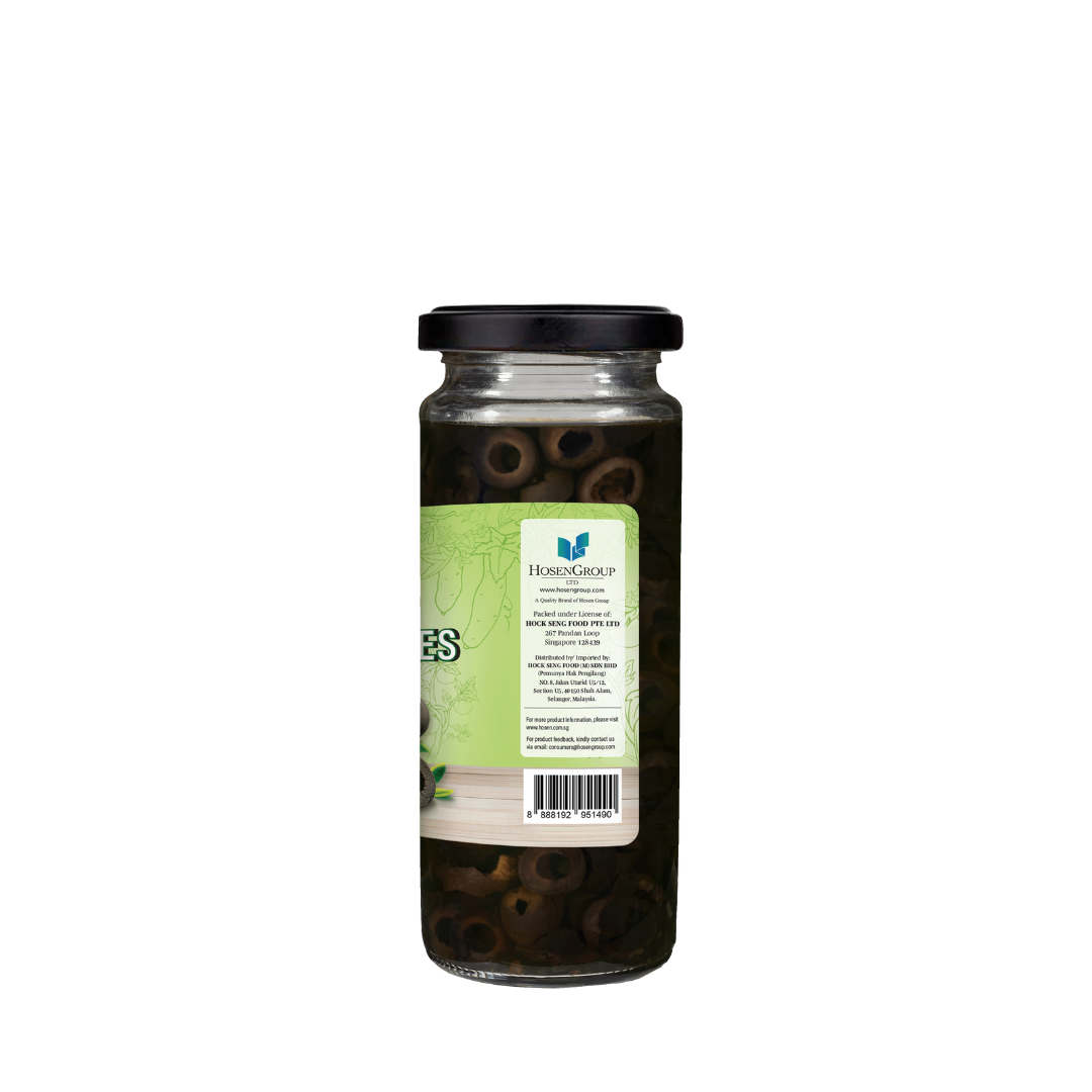 Hosen Select Black Olives Sliced 345g