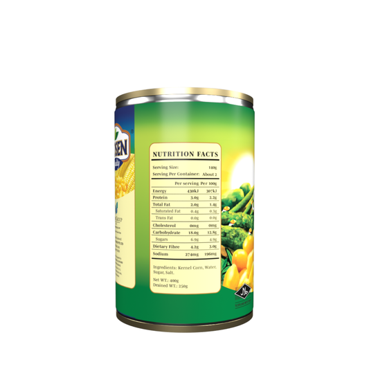 Hosen Sweet Corn Whole Kernel Corn 400g