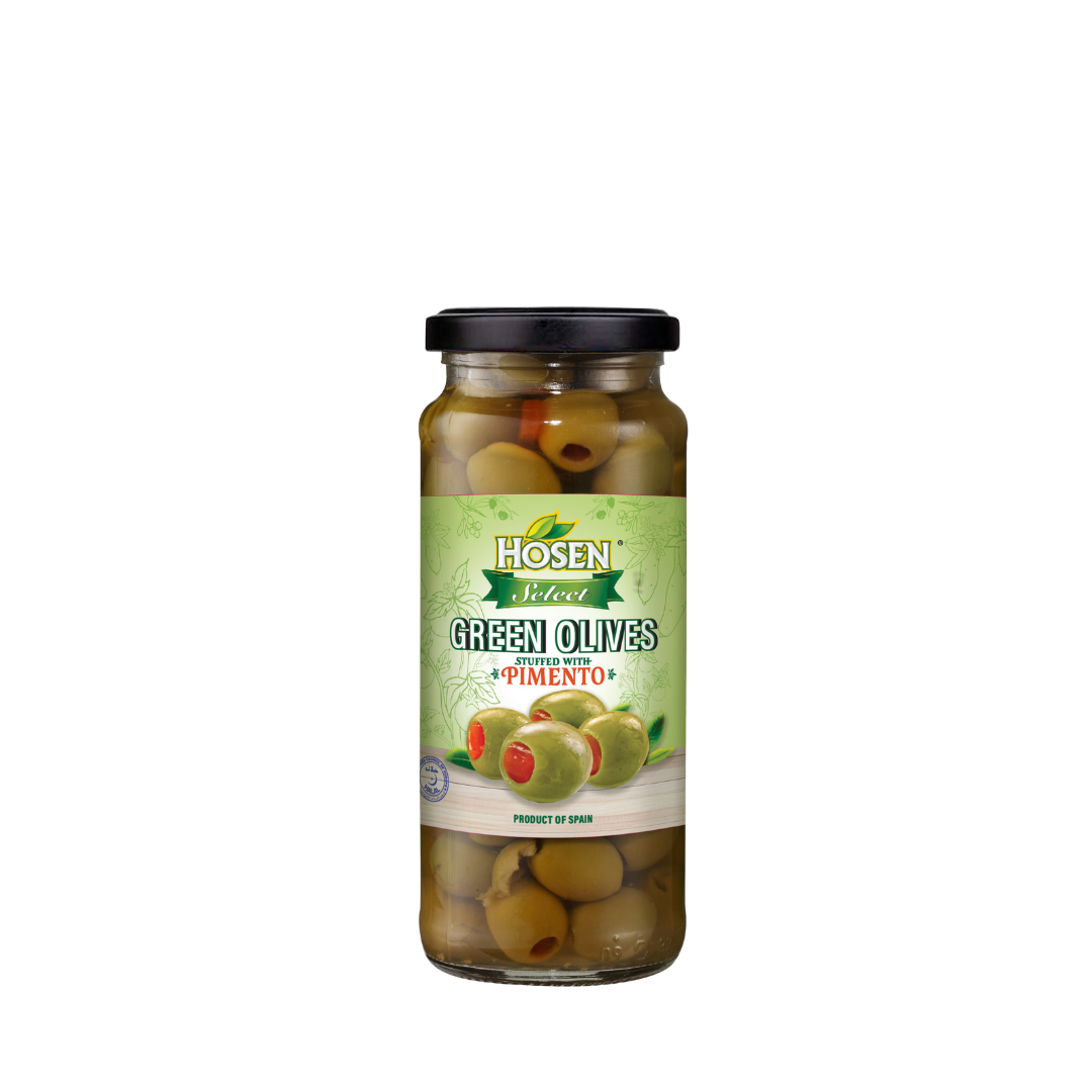 Hosen Select Green Olives stuffed with Pimento 350g