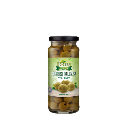 Hosen Select Green Olives Pitted 345g