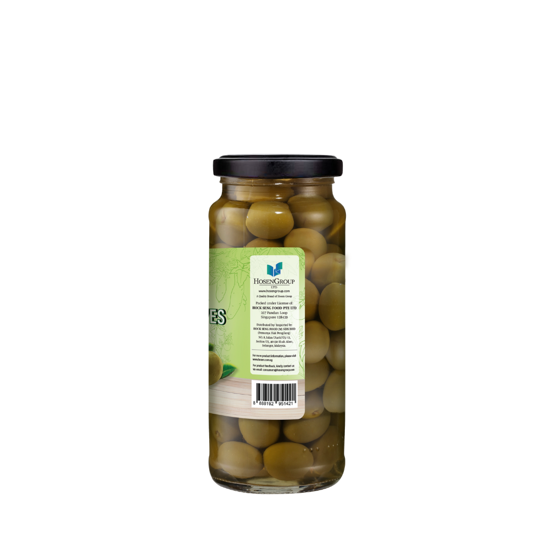 Hosen Select Green Olives Whole 350g
