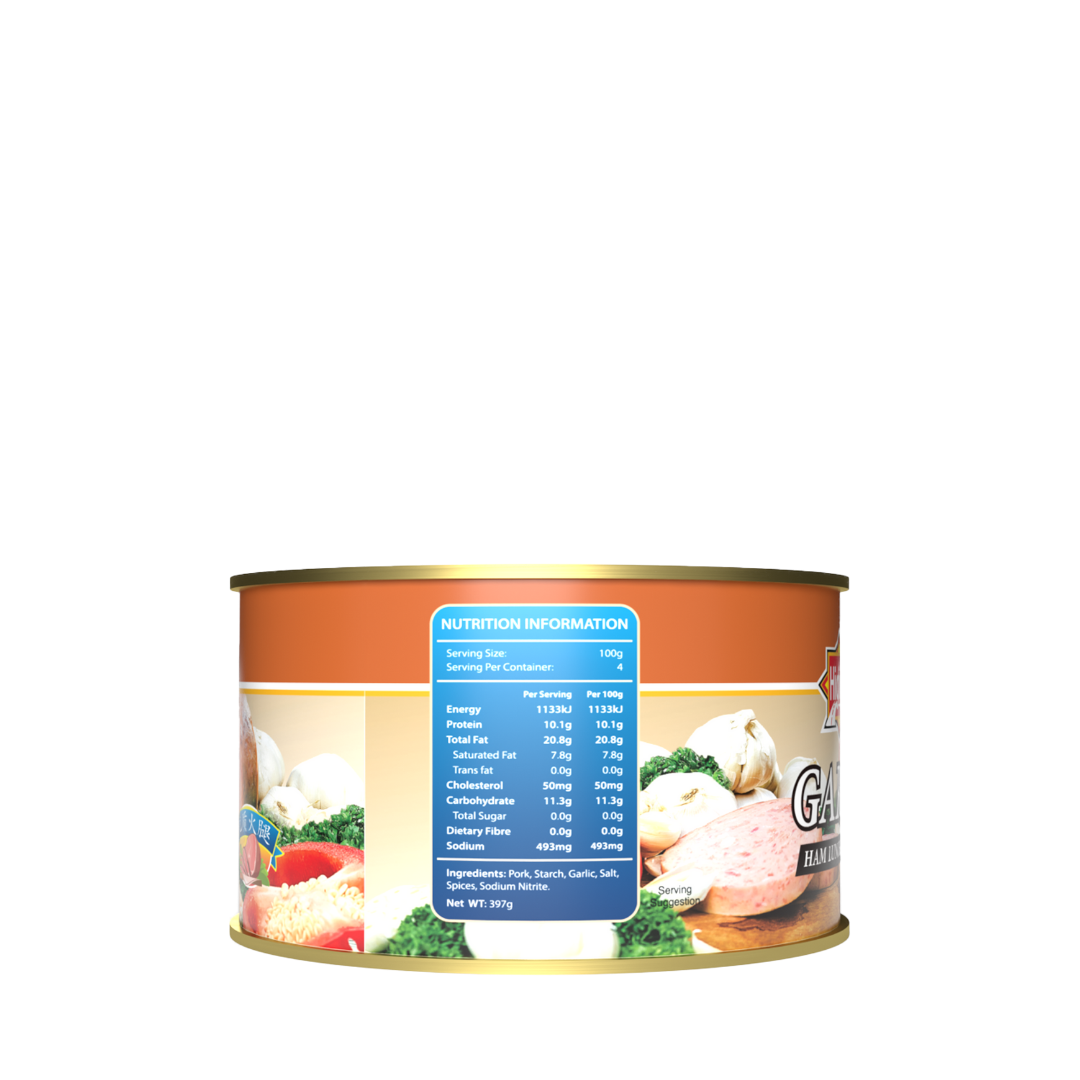 Highway Ham Garlic Luncheon Meat 397g