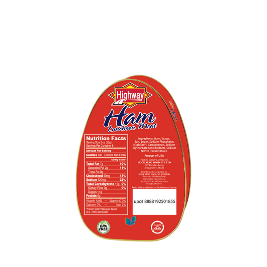 Highway USA Premium Ham Luncheon Meat 454g