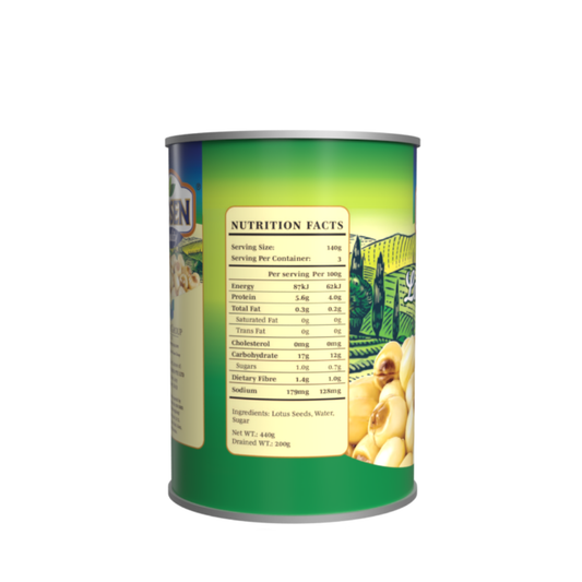 Hosen Lotus Seeds in Syrup 440g