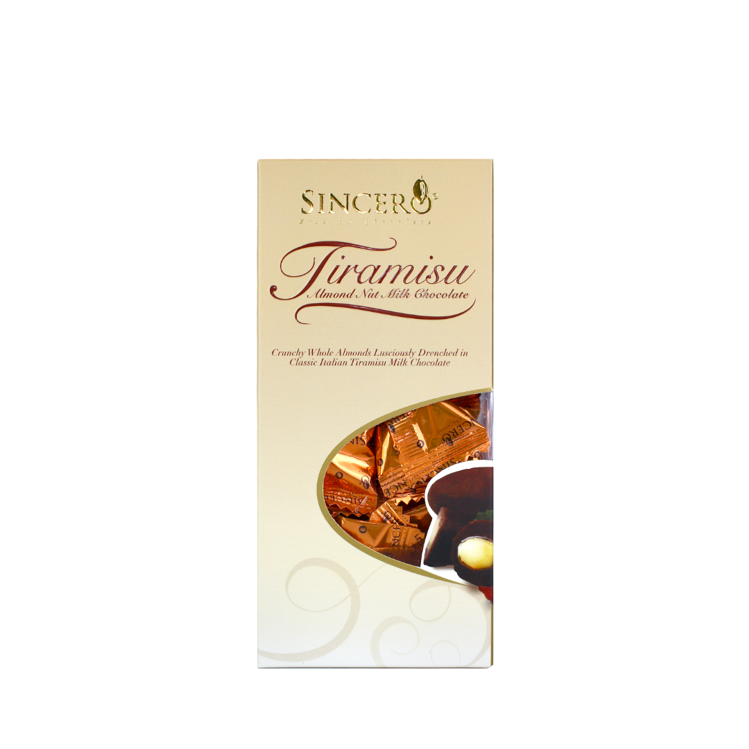 Sincero Tiramisu Almond Milk Chocolate (Tower Box) 180g