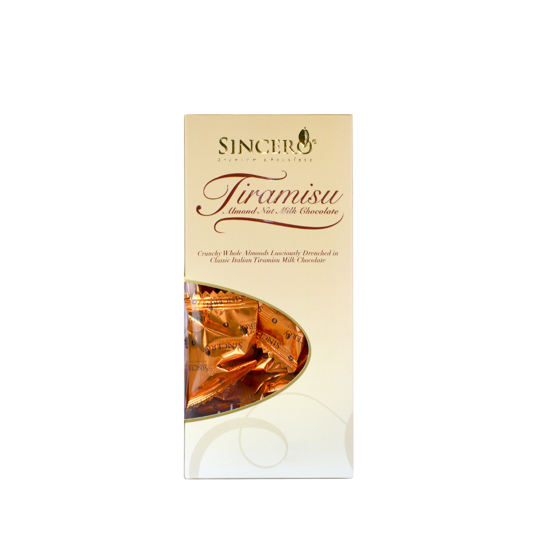 Sincero Tiramisu Almond Milk Chocolate (Tower Box) 180g