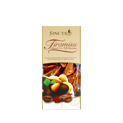 Sincero Tiramisu Almond Milk Chocolate (Tower Box) 180g