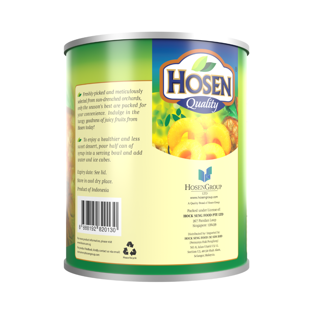 Hosen Pineapple Slices in Syrup 3.05kg