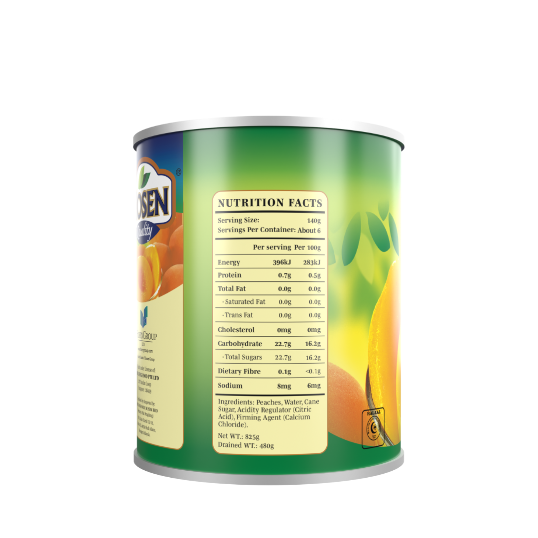 Hosen Peach Halves in Syrup 825g