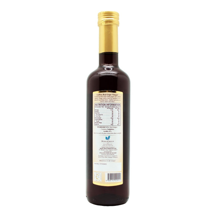 LaDiva Red Grape Vinegar 500ml (Exp: May 2028)