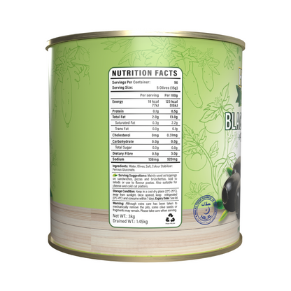 Hosen Select Black Olives Pitted 3kg