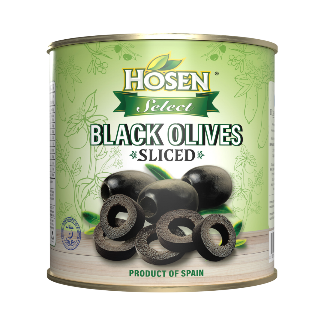 Hosen Select Black Olives Sliced 3kg